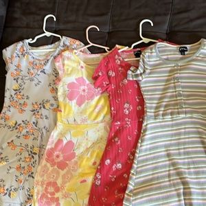 Lot of 4 girls dresses size 7/8